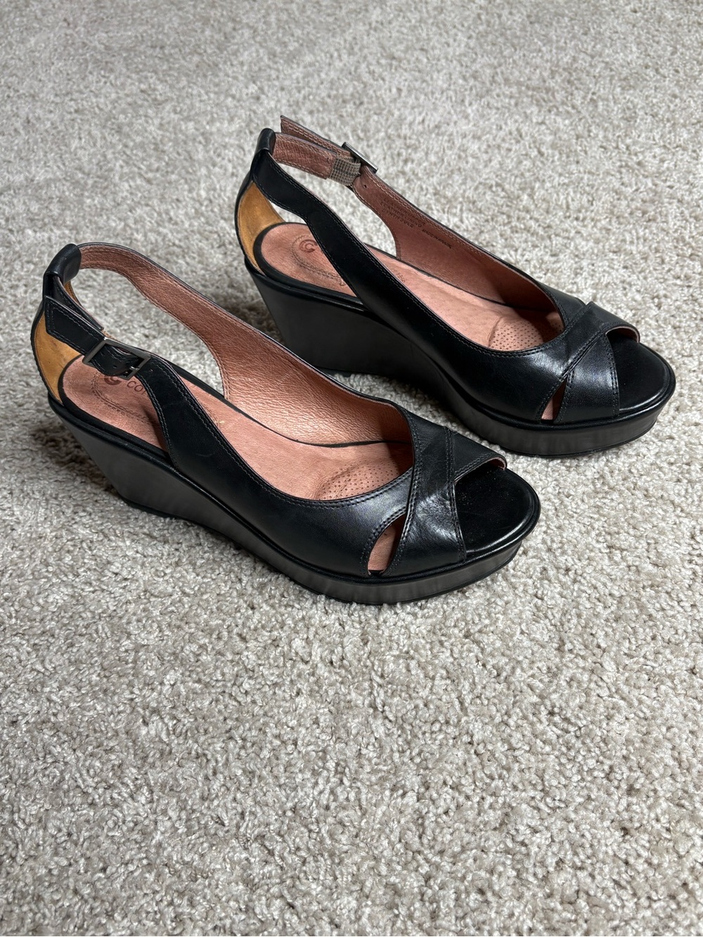 Corso Como Leather Wedges